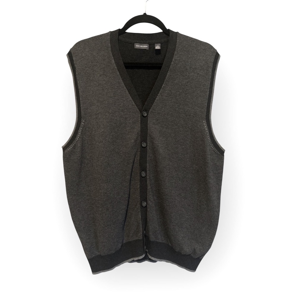 Van Heusen Mens sweater Vest Size Large - Picture 2 of 6